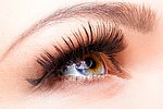 Wimpern und Brauen färben / Tages-Make-Up